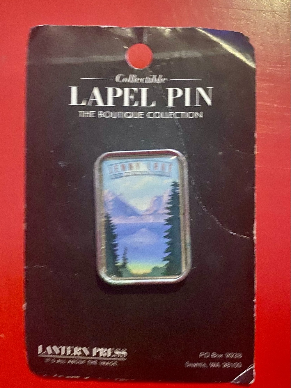 Vintage Lake Tahoe Lapel Pin Souvenir Collectible On Card